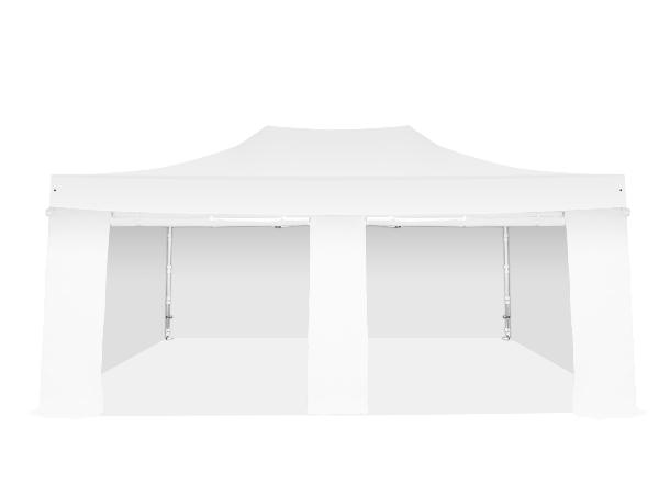 Tente Pliante Aluminium 55mm - 4x6m + Pack latéral avec fermeture