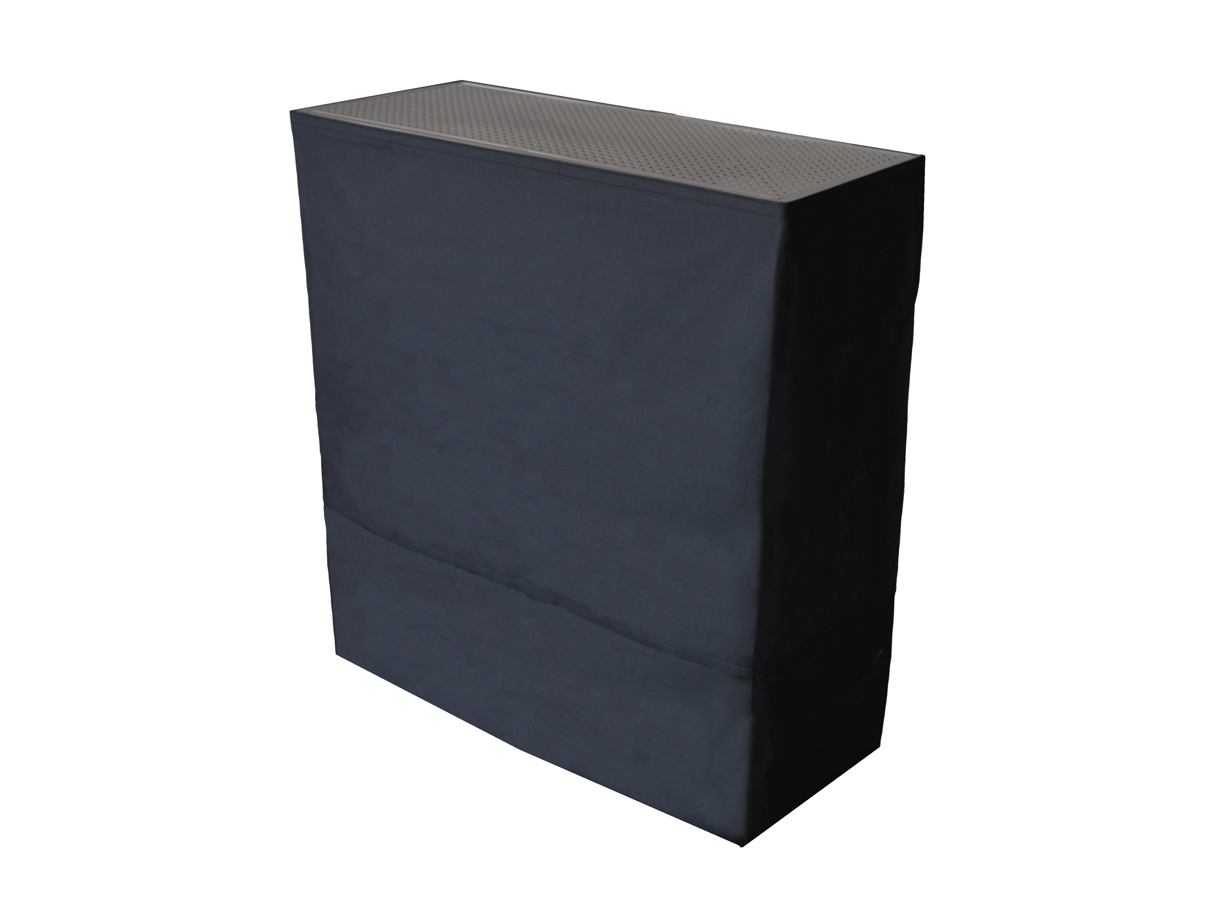 Table Comptoir Pliant Plateau Acier 1m X 40cm avec Jupe Noire