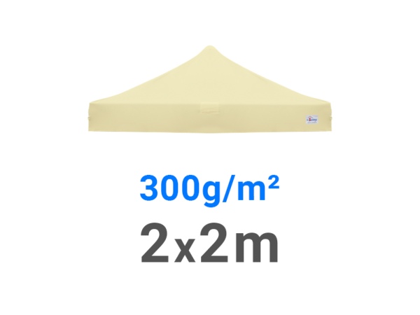 Bâche de toit 300g/m² rechange pour barnum pliant 2x2m