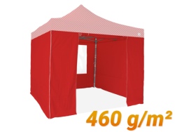 Pack Latéral 4 côtés 3x3m 460g/m² 1 Porte + 1 Fenêtre + 2 Pleins 