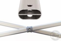 Tente Pliante bâche 320g/m² tube 45mm ALU 4X4M