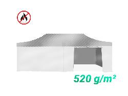 6 bâches latérales 520g/m² PVC 4x8m | 1 Coté avec Porte + 5 Pleines 