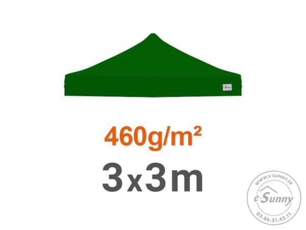 Bâche de toit 460g/m² rechange pour barnum pliant 3x3