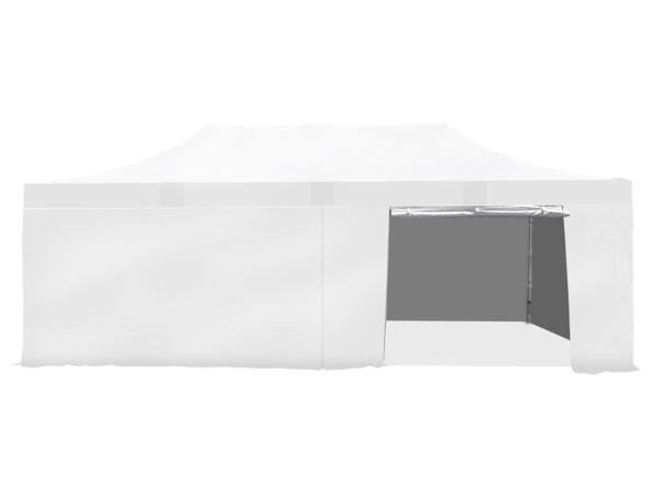 Tente Pliante Aluminium 55mm 4x8m + Pack latéral avec fermeture 