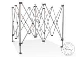 Tente Pliante PRO ALU 45mm PREMIUM 4x4M + Pack Latéral avec fermeture