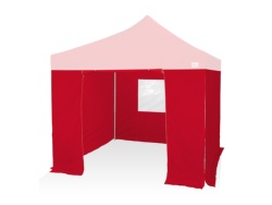 Pack Latéral Barnum 160g/m² Polyester Oxford 3x3M Rouge