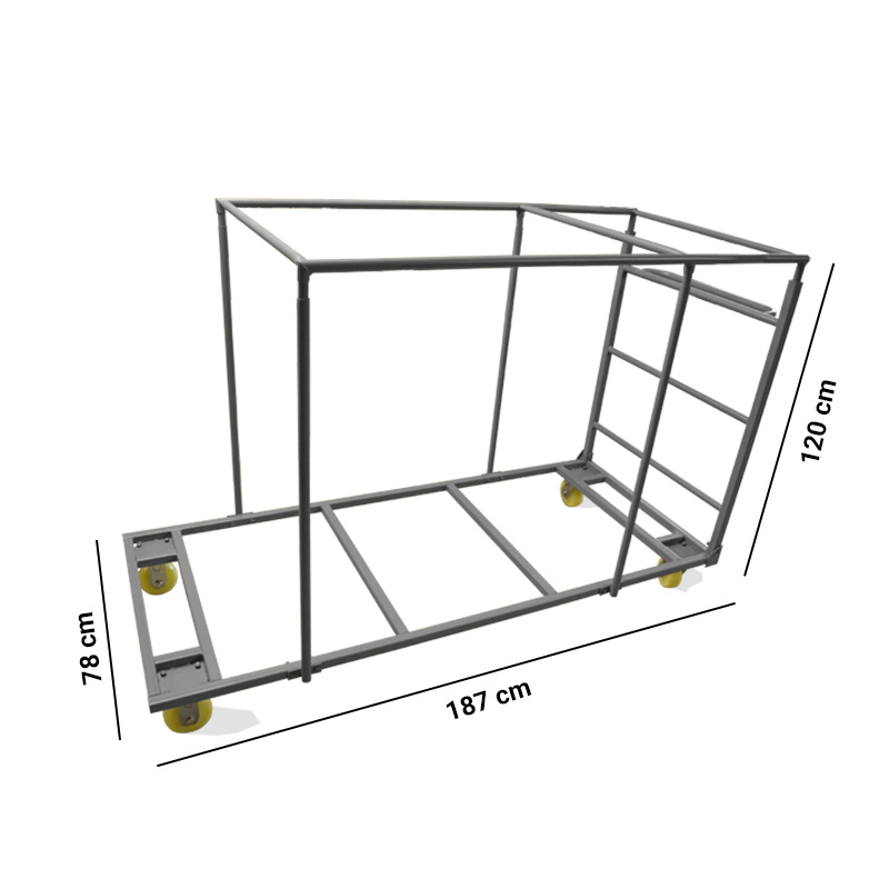 Chariot pour tables rectangulaires
