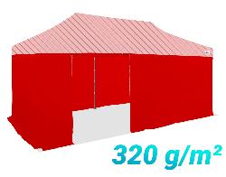 Pack Latéral 4 cotés 3x6m 320g/m² | 4 pleines + 1 porte 