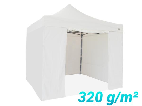 TENTE PLIANTE 4X4M ALU 45MM  + Pack latéral avec fermeture