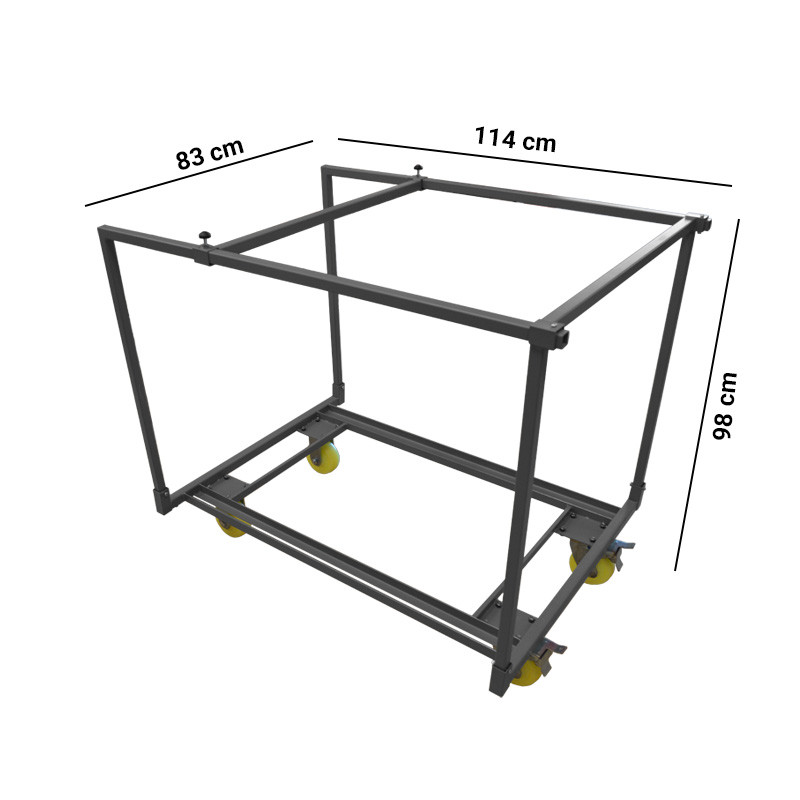 Chariot pour tables mange debout