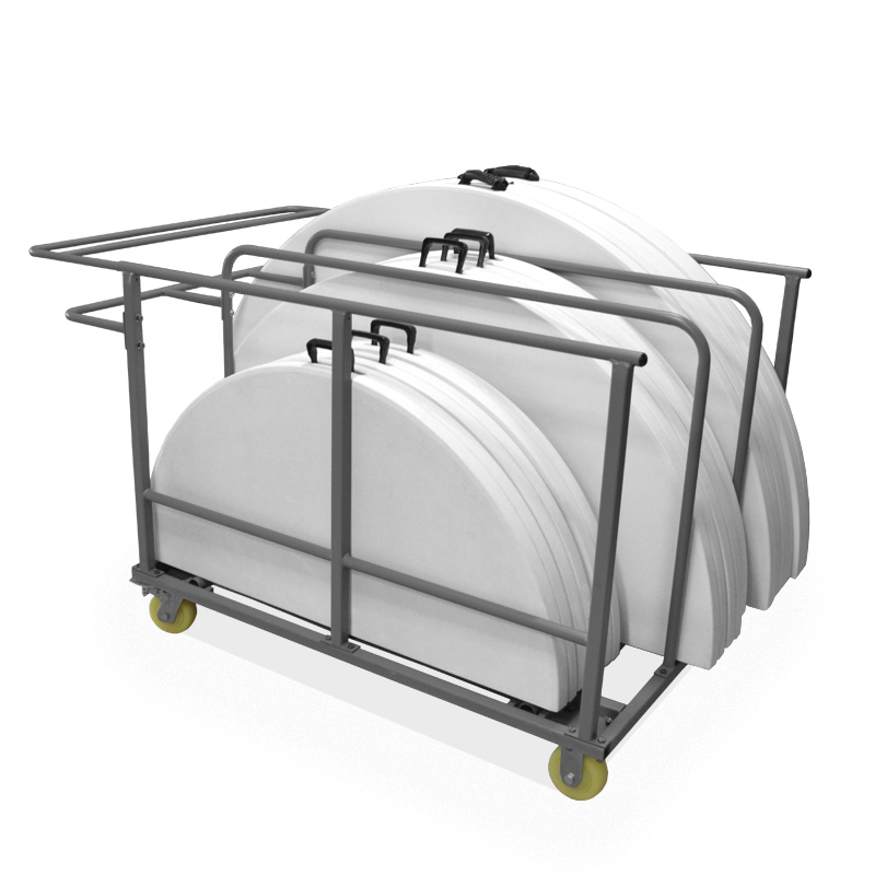 Chariot pour tables rondes