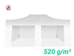 4 bâches latérales 520g/m² PVC 4x6m | 1 Coté avec Portes + 3 Pleines 