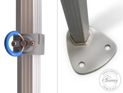 Tente Pliante bâche 320g/m² tube 45mm ALU 4X4M