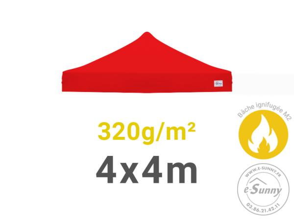 Bâche de toit 320g/m² rechange pour barnum pliant 4x4